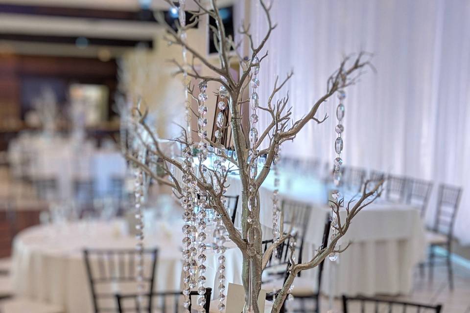 Branch and Crystal Centerpiece