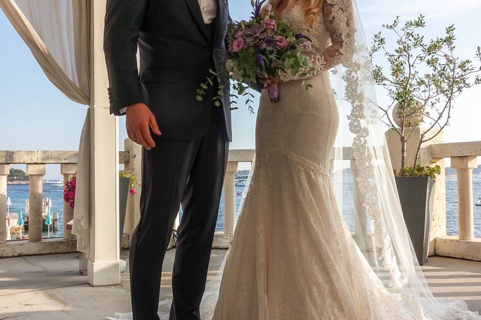Destination wedding: Croatia - bride and groom