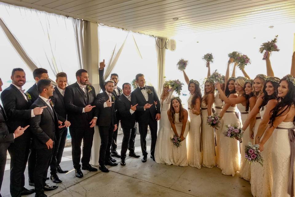 Destination wedding: Croatia - the wedding party