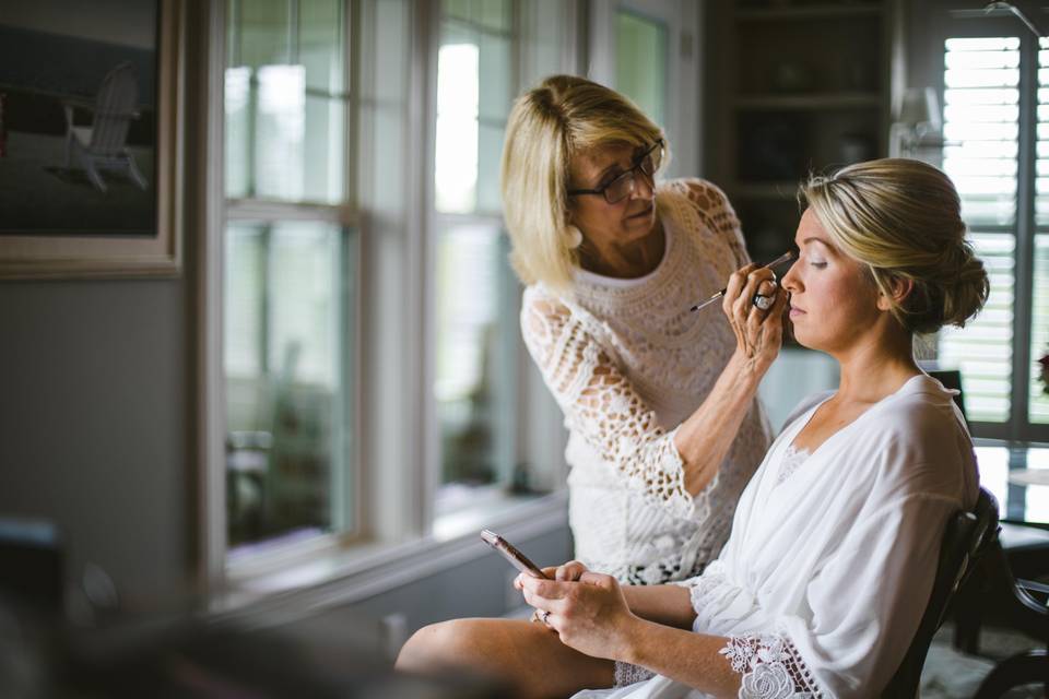 Creating the bridal look