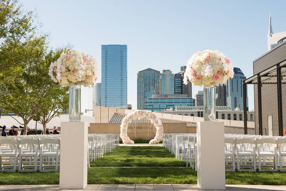 Rooftop wedding