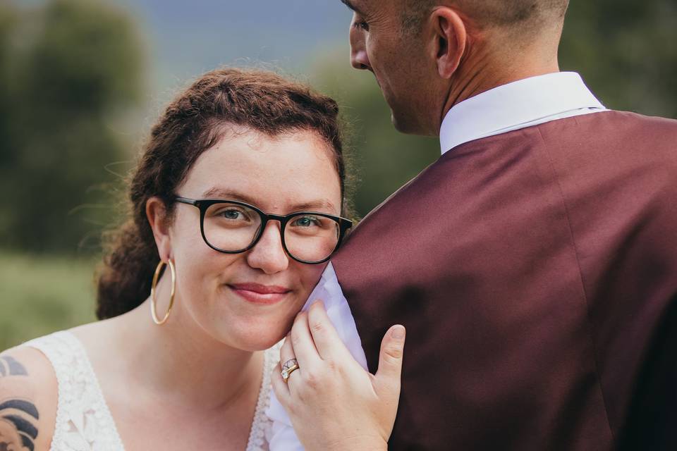 Bride and broom