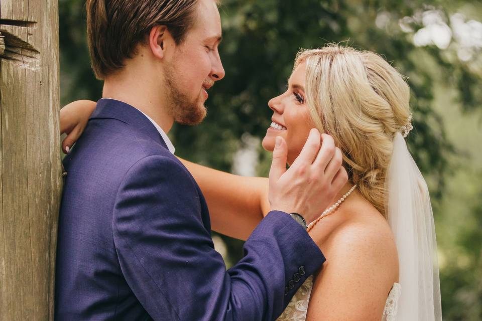 Bride and groom portraits