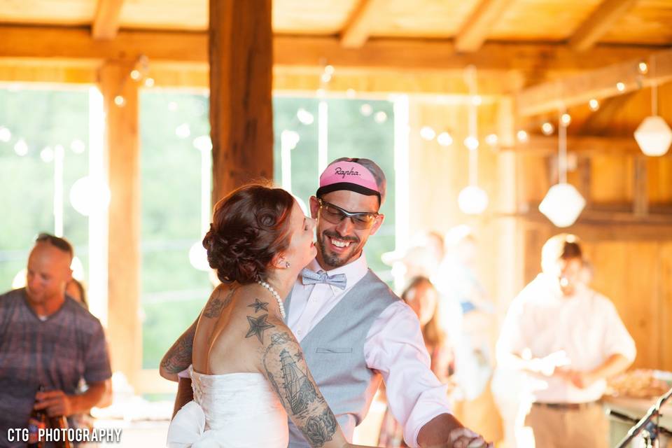 Laughter and Fun in the Decorated Barn