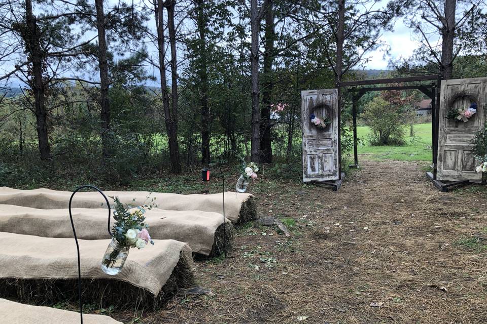 Pine Tree Ceremony Hay Bales