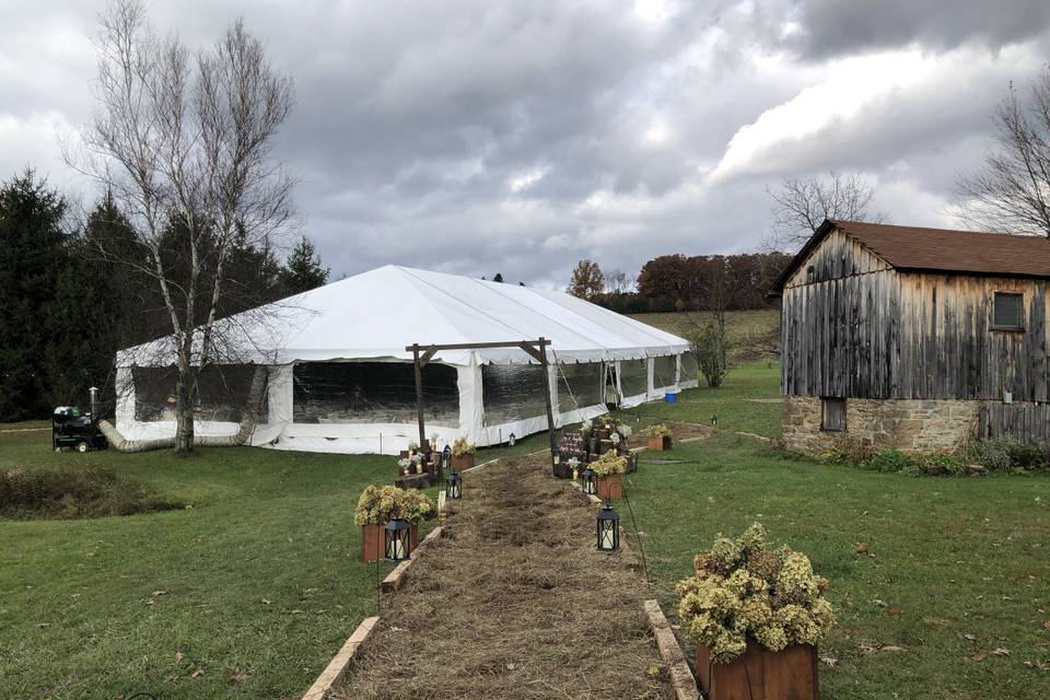 Winter Tent Reception