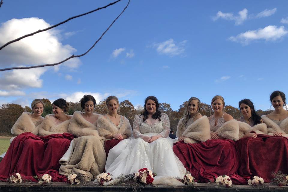 Winter Bridesmaids