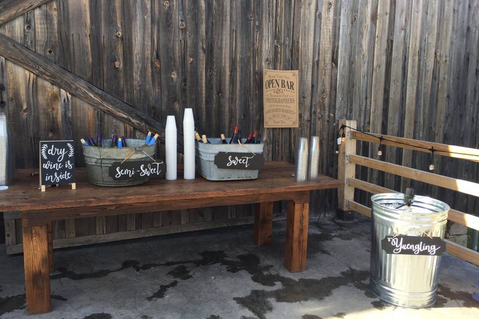 Farm Table Bar