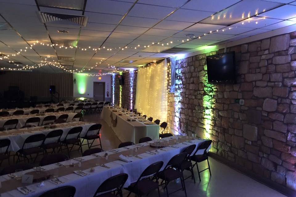 Reception uplighting