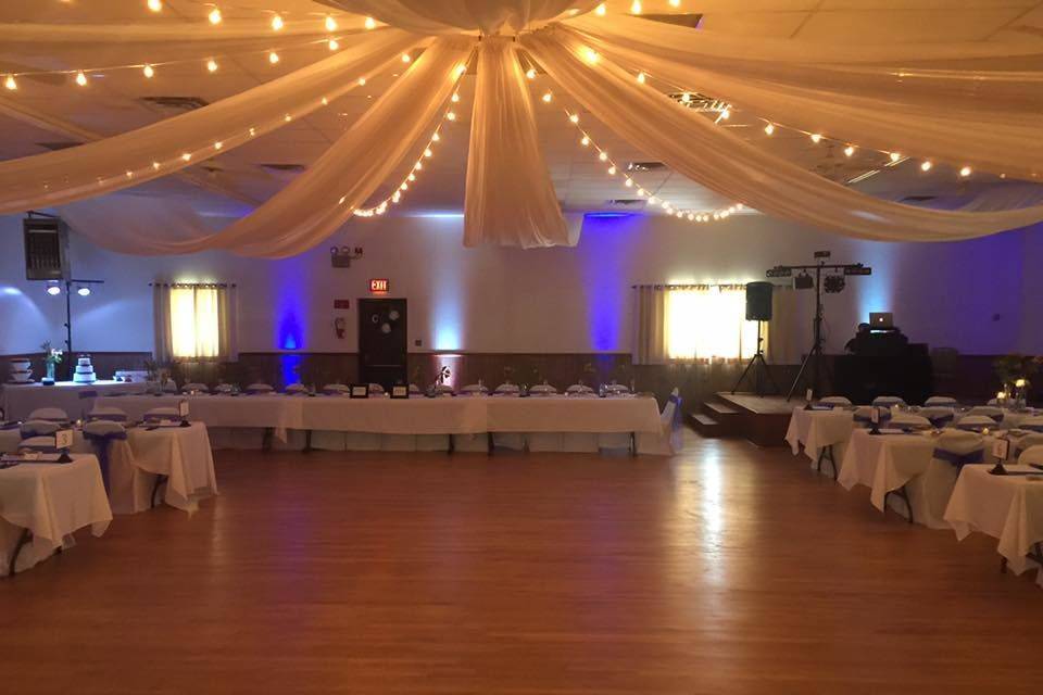 Reception and dance flooor