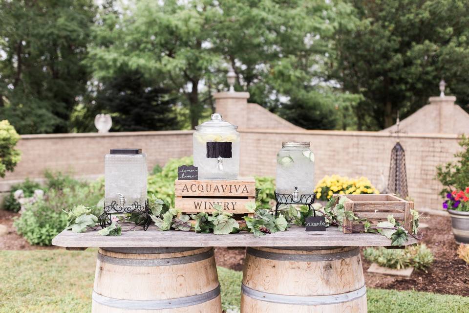 Ceremony water station