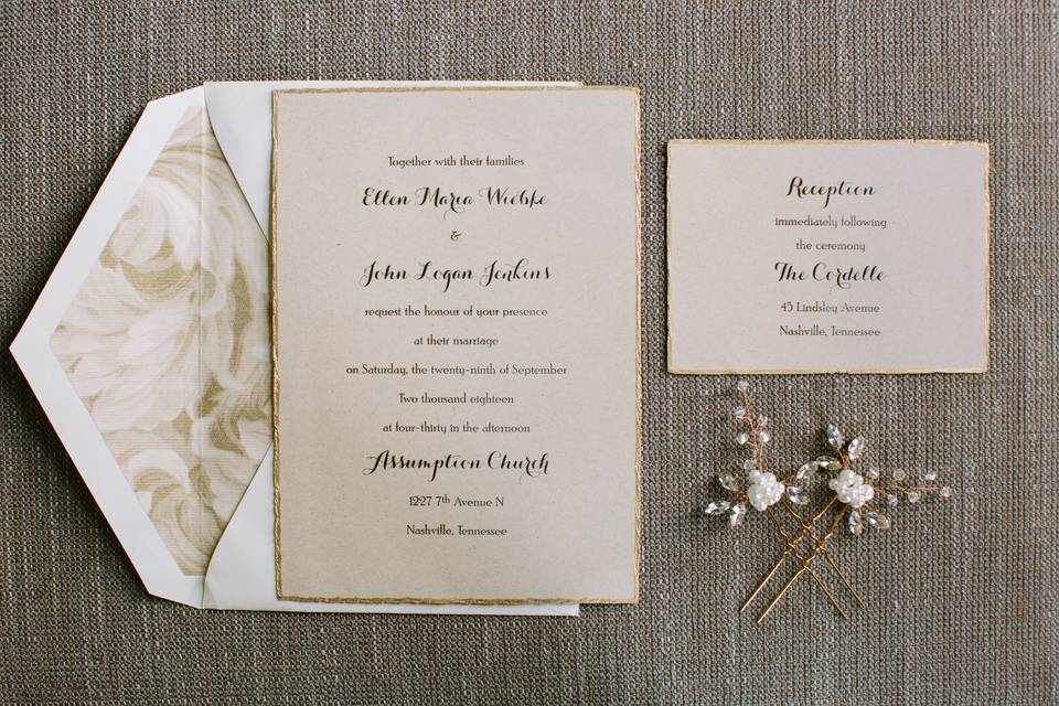 Wedding invitation & details