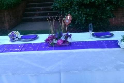 Head table decor