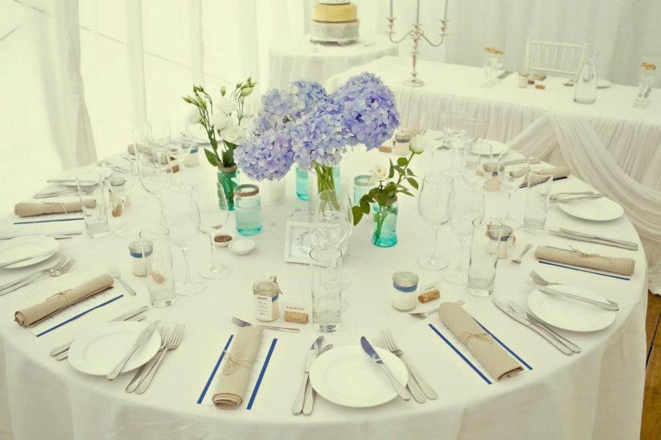 Hydrangea center piece