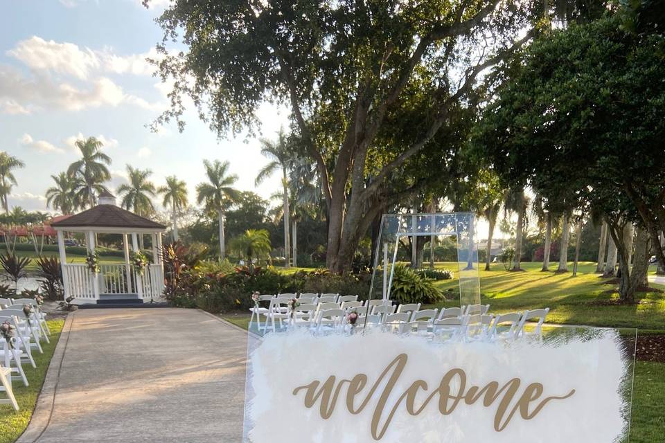 Acrylic Welcome Sign