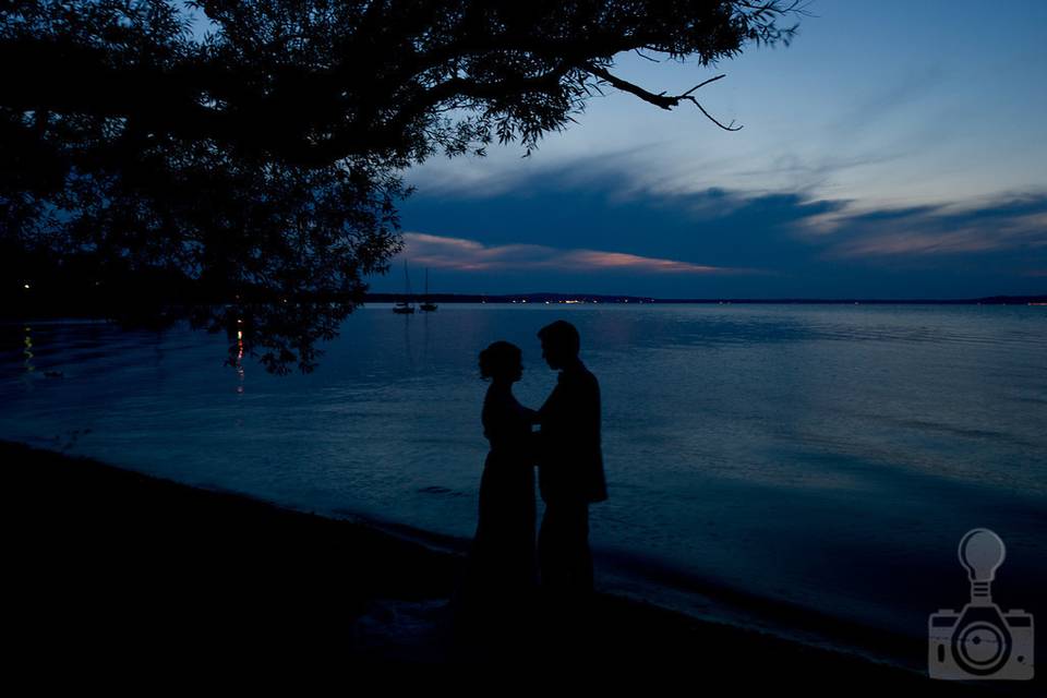 Couple's silhouette