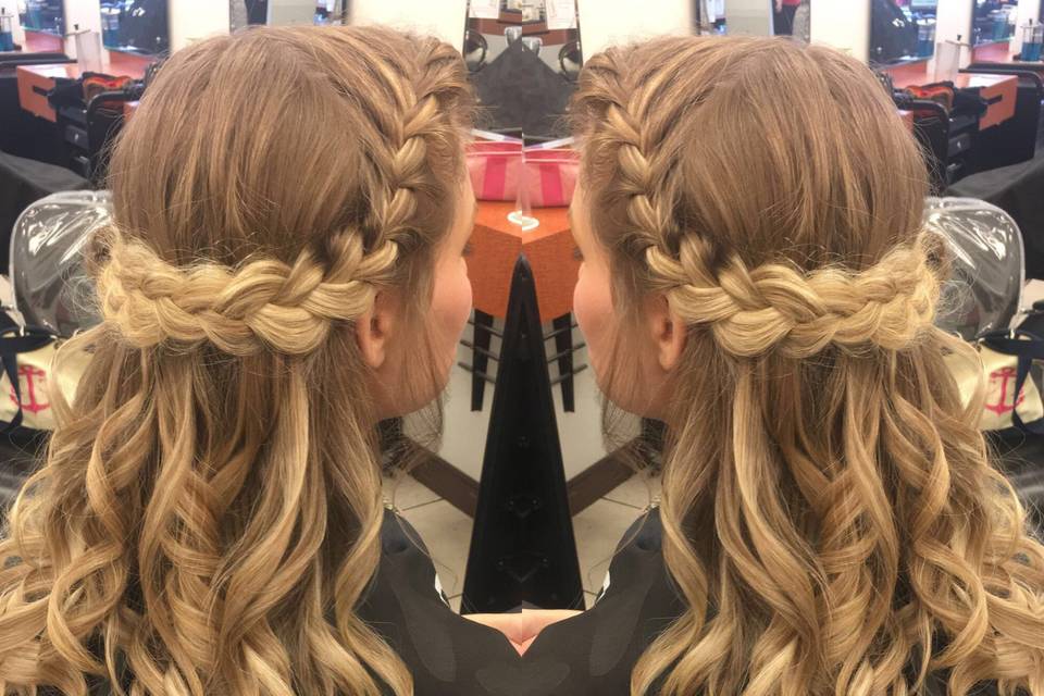 Braid half up