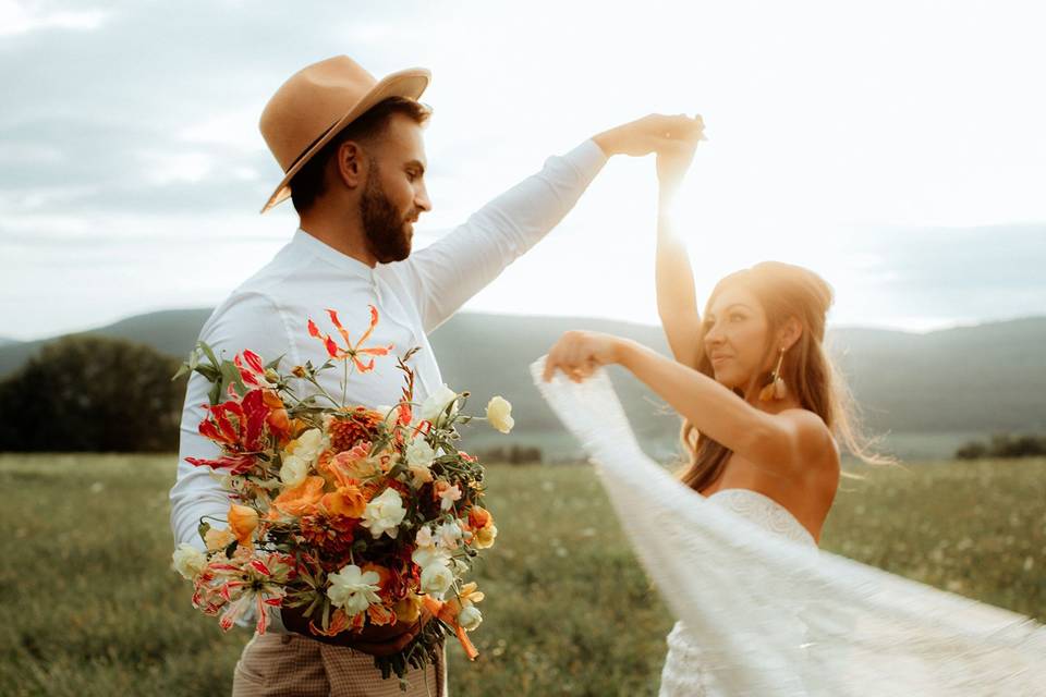 Dancing in the mountains