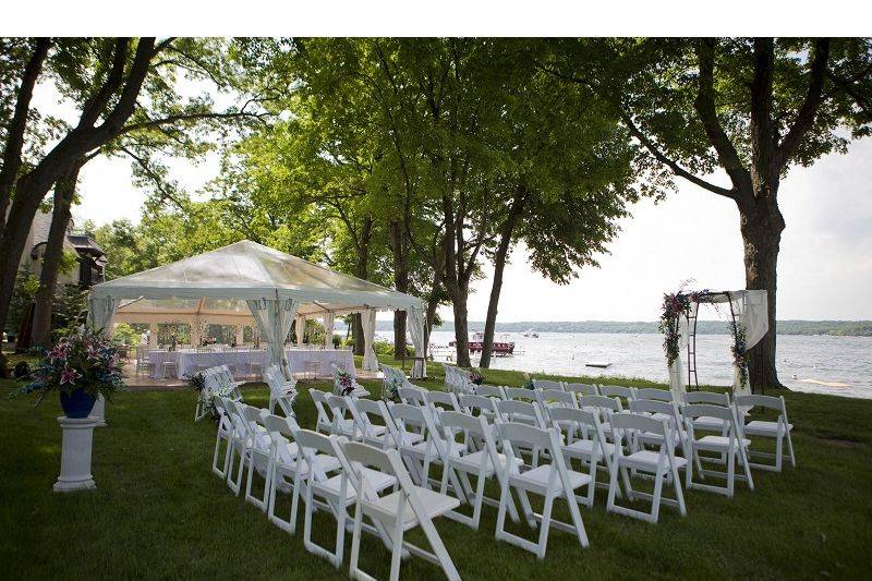 Classic White Padded Chair