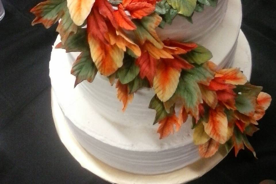 All orange flower topping