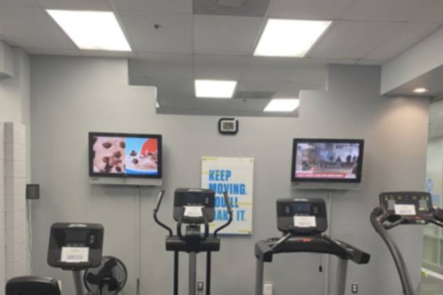 Private cardio area