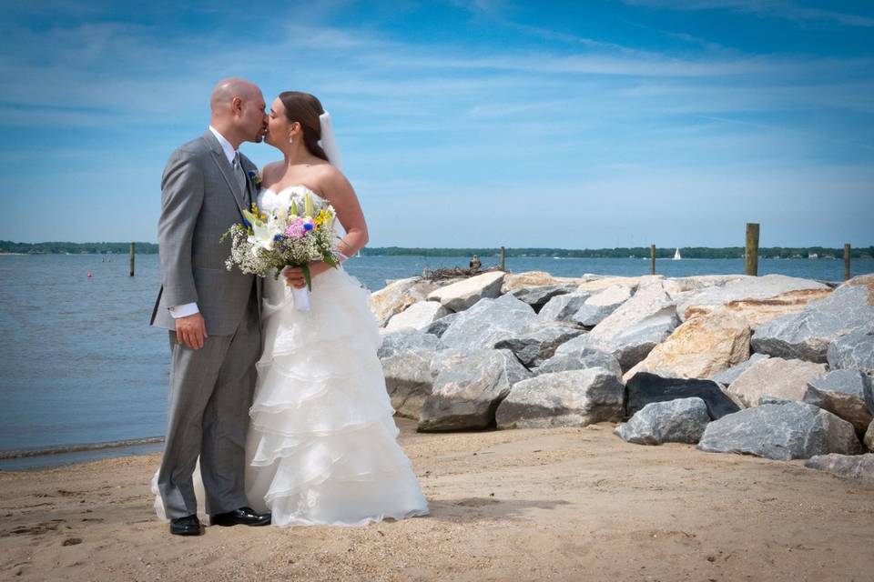 Wedding kiss