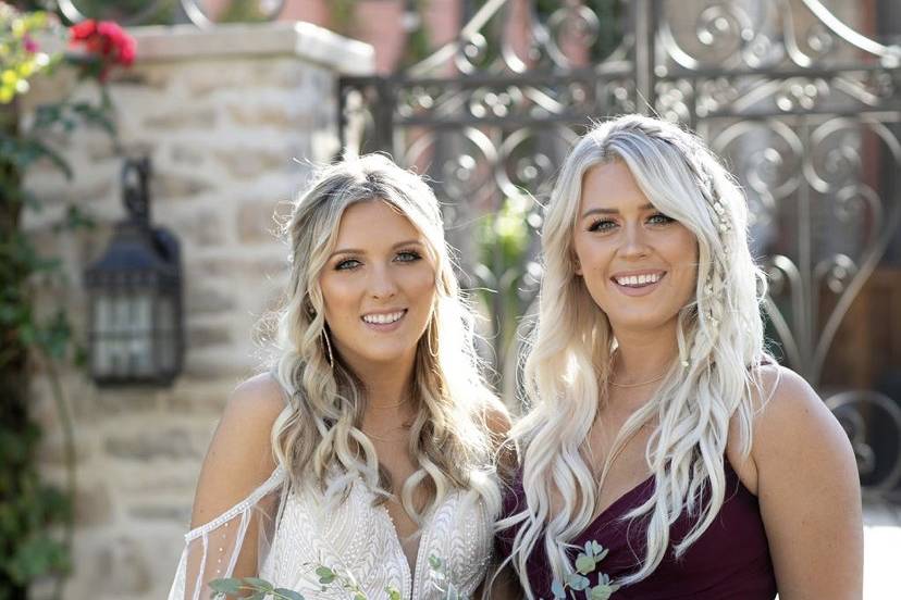 Bride and Maid of Honor