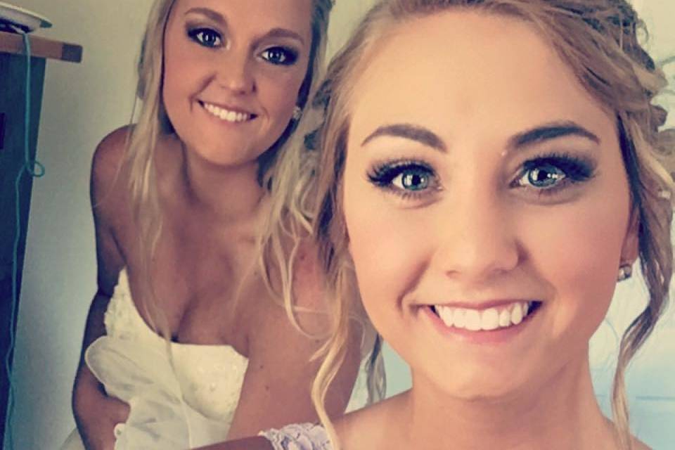 Bride and friend