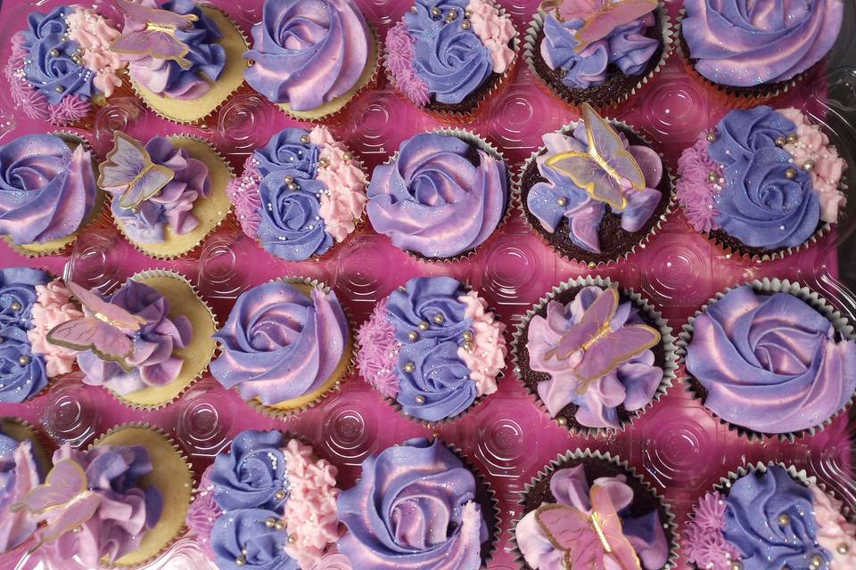 Purple cupcakes