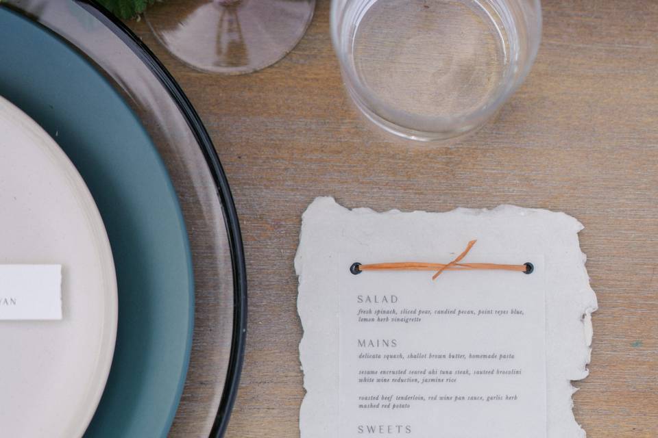 Table Menu