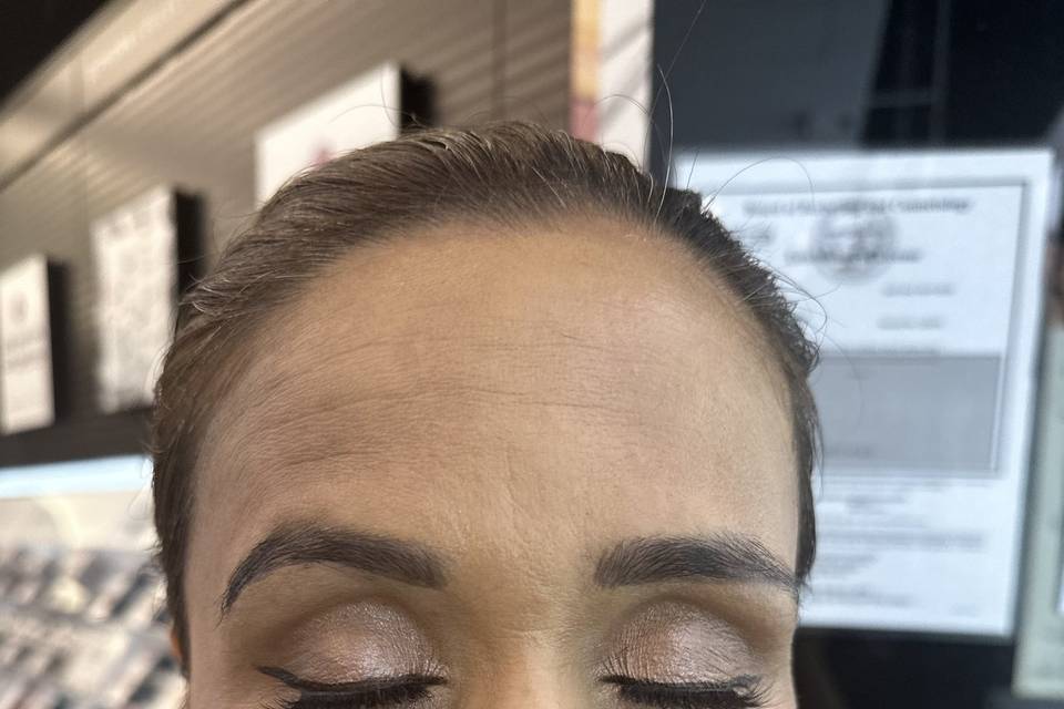 Glam makeup