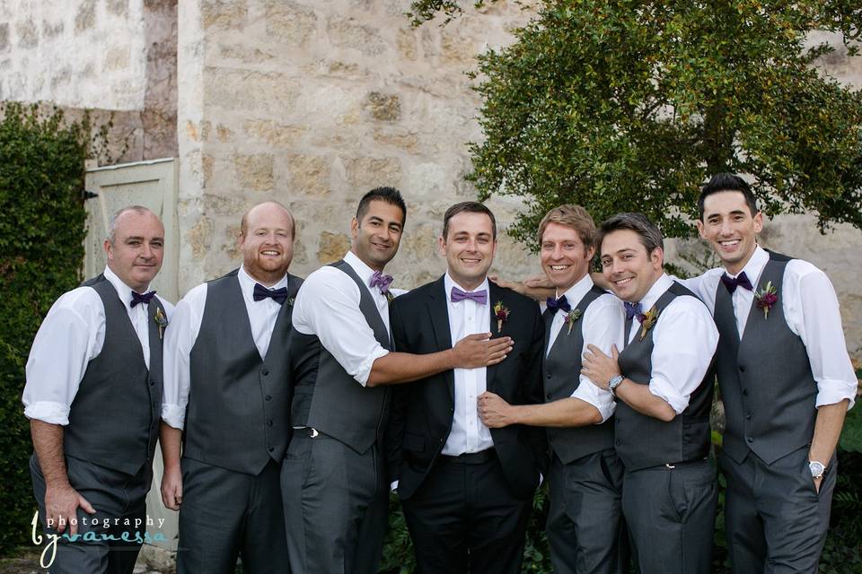 Groom and groomsmen