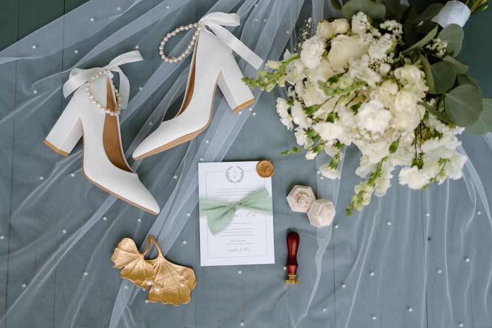 Sarah & Andrew Flat Lay