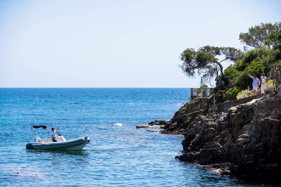 Arrival by boat