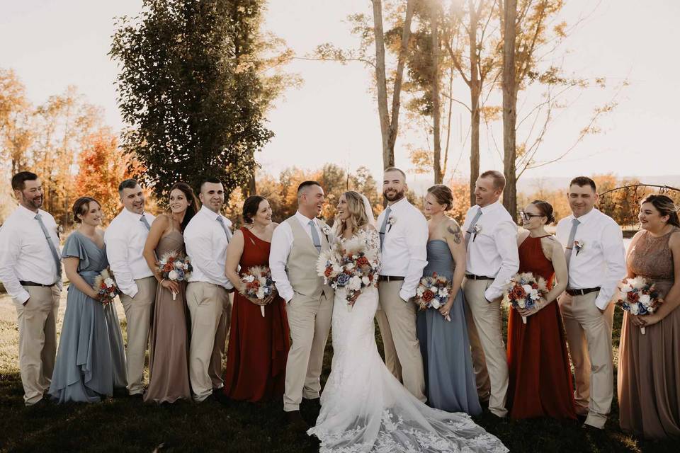 Bridal party florals
