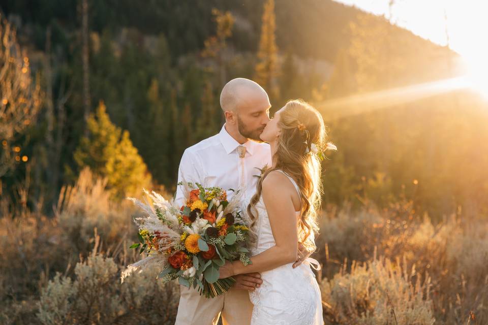 Sunset elopement