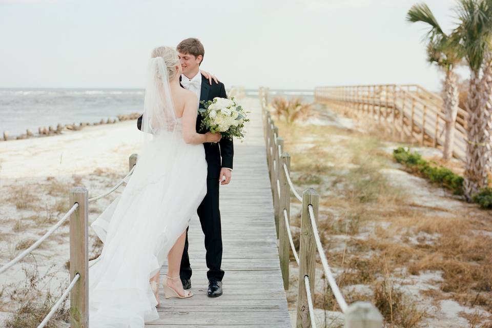 Beachside wedding