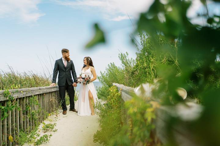 Pretty beach wedding