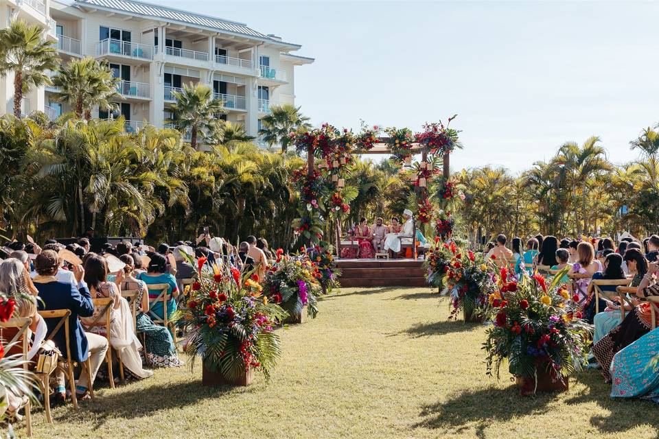 Parrot Lawn Ceremony