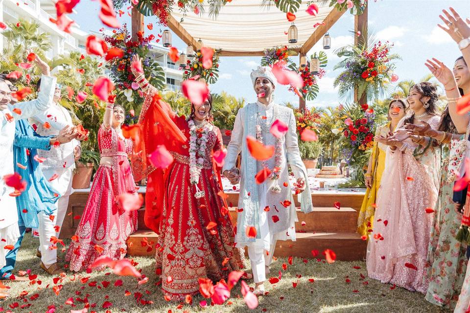 South Asian Ceremony on Lawn