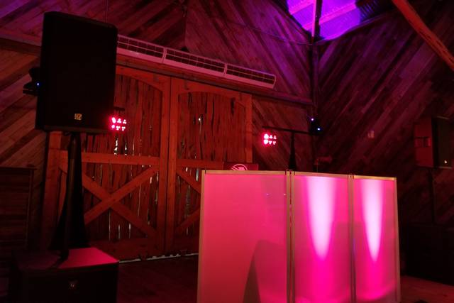 Pink lighting