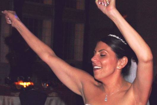 This bride knows how to party