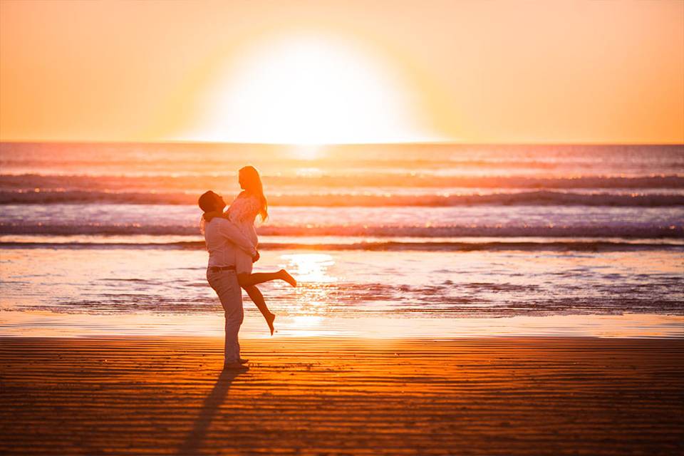 On the beach