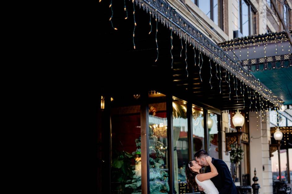 Downtown sidewalks