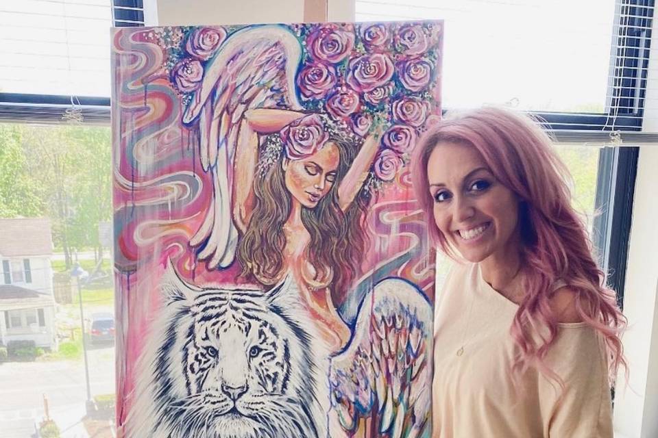 With her art
