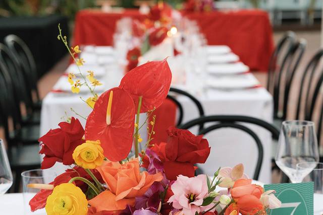 Colorful October Wedding