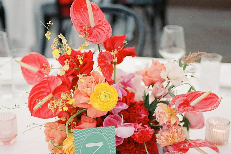 Colorful October Wedding