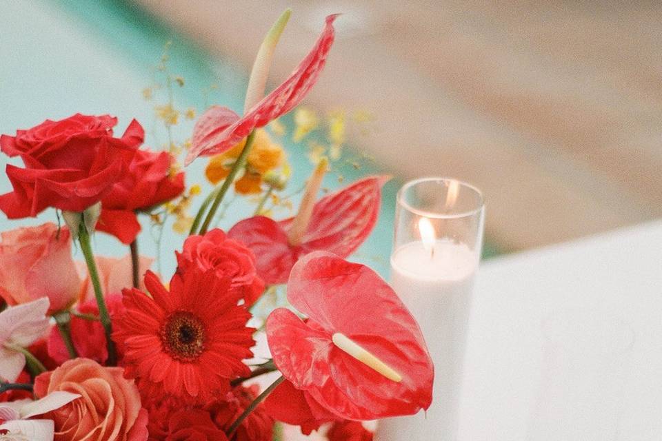 Colorful October Wedding
