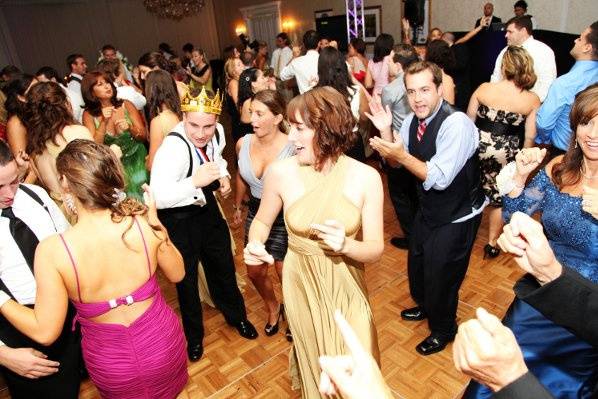 Guests dancing