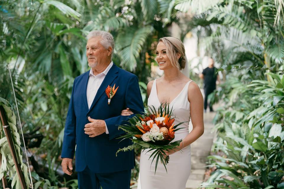 Walking down the aisle